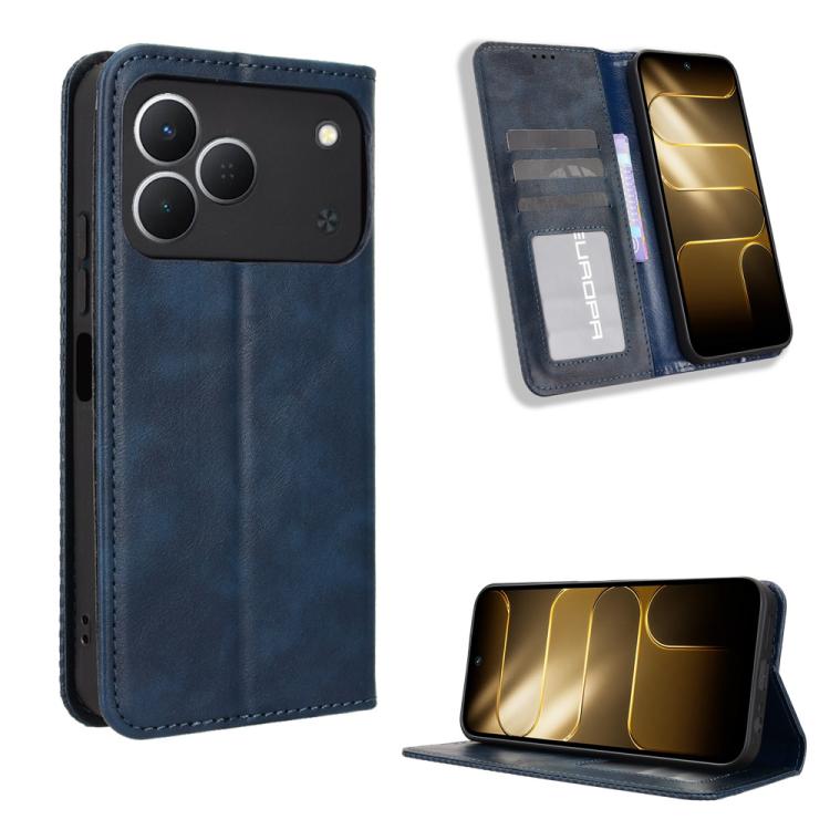 Magnetic Buckle Retro Texture Leather Phone Case, For Tecno Spark 50 5G, For Tecno Pova Curve 2 5G, For Tecno Spark 50 4G, For Tecno Camon 50 Pro 4G, For Tecno Camon 50 4G, For Tenco Spark Go 3, For Tecno Spark Slim, For Tecno Spark 40C                ...