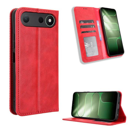 Magnetic Buckle Retro Texture Leather Phone Case, For Tecno Spark 50 5G, For Tecno Pova Curve 2 5G, For Tecno Spark 50 4G, For Tecno Camon 50 Pro 4G, For Tecno Camon 50 4G, For Tenco Spark Go 3, For Tecno Spark Slim, For Tecno Spark 40C                ...