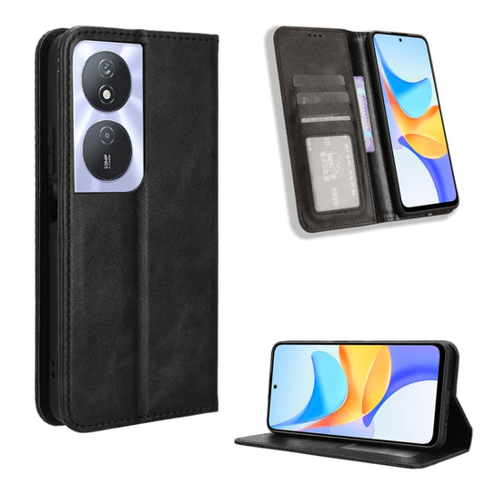Magnetic Buckle Retro Texture Leather Phone Case
