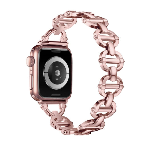 Ladder Buckle Metal Watch Band, For Apple Watch Ultra 49mm, For Apple Watch 8 41mm, For Apple Watch 8 45mm, For Apple Watch SE 2022 40mm, For Apple Watch SE 2022 44mm, For Apple Watch 7 41mm, For Apple Watch 7 45mm, For Apple Watch SE 40mm�������������...