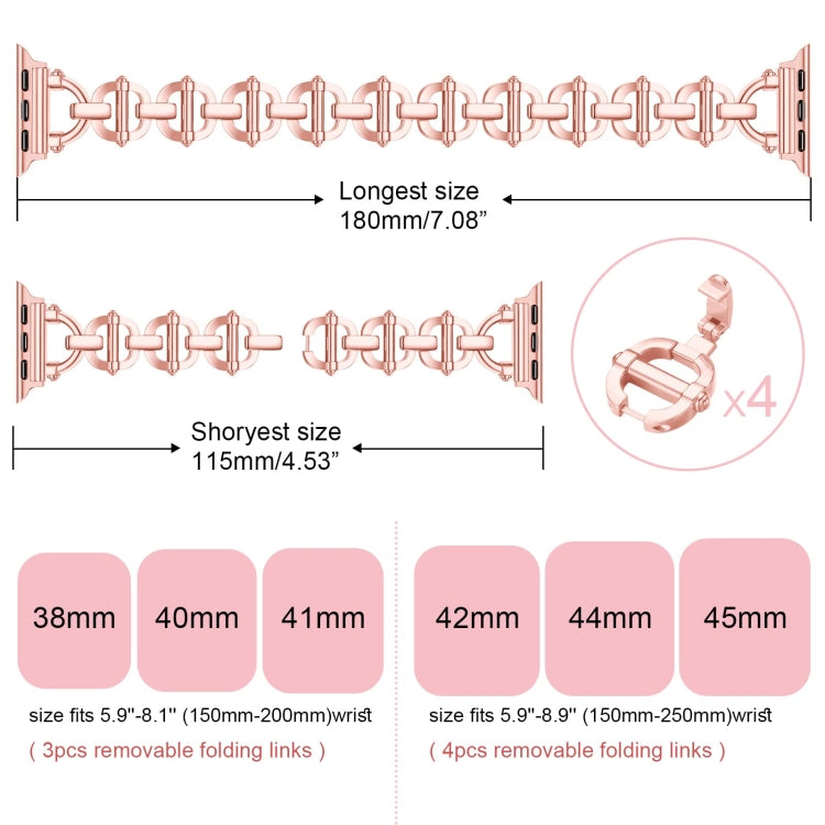 Ladder Buckle Metal Watch Band, For Apple Watch Ultra 49mm, For Apple Watch 8 41mm, For Apple Watch 8 45mm, For Apple Watch SE 2022 40mm, For Apple Watch SE 2022 44mm, For Apple Watch 7 41mm, For Apple Watch 7 45mm, For Apple Watch SE 40mm�������������...