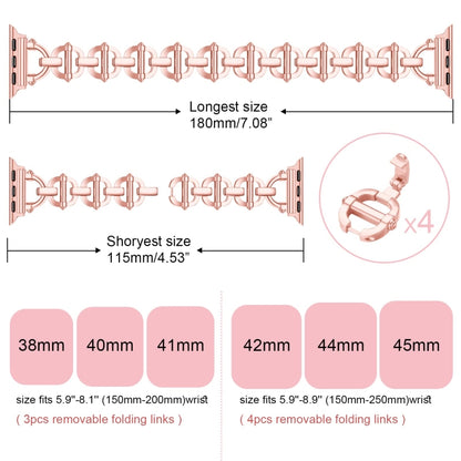 Ladder Buckle Metal Watch Band, For Apple Watch Ultra 49mm, For Apple Watch 8 41mm, For Apple Watch 8 45mm, For Apple Watch SE 2022 40mm, For Apple Watch SE 2022 44mm, For Apple Watch 7 41mm, For Apple Watch 7 45mm, For Apple Watch SE 40mm�������������...