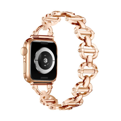 Ladder Buckle Metal Watch Band, For Apple Watch Ultra 49mm, For Apple Watch 8 41mm, For Apple Watch 8 45mm, For Apple Watch SE 2022 40mm, For Apple Watch SE 2022 44mm, For Apple Watch 7 41mm, For Apple Watch 7 45mm, For Apple Watch SE 40mm�������������...