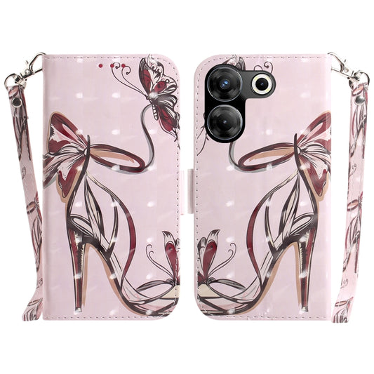 3D Colored Horizontal Flip Leather Phone Case, For Tecno Camon 20 Pro 5G, For Tecno Pova 5, For Tecno Spark 10 5G, For Tecno Spark 10 Pro, For Tecno Spark 10 / Spark 10C
