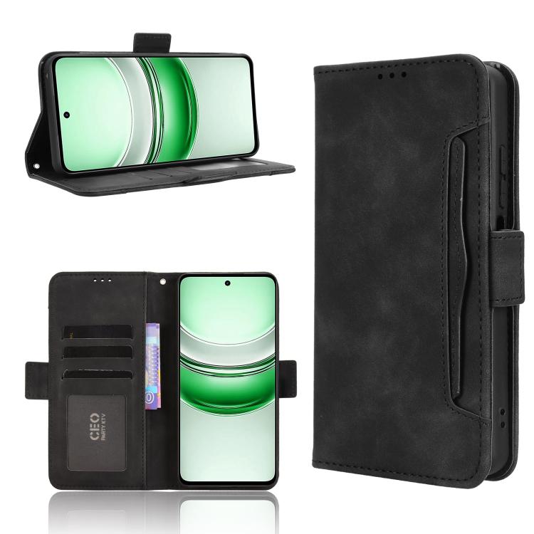 Skin Feel Calf Texture Card Slots Leather Phone Case, For Realme 16T 5G, For Realme C100i 4G / C100x 4G, For Realme C100 4G, For Realme C83 5G / P4 Lite 5G, For Realme P4 Power 5G, For Realme Note 80 4G, For Realme 16 5G, For Realme 16 Pro+ 5G         ...