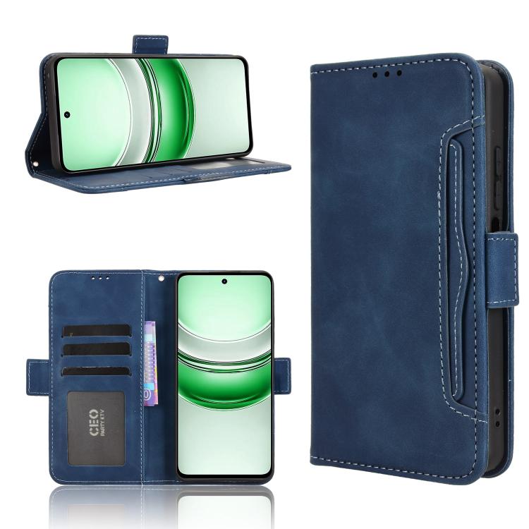 Skin Feel Calf Texture Card Slots Leather Phone Case, For Realme 16T 5G, For Realme C100i 4G / C100x 4G, For Realme C100 4G, For Realme C83 5G / P4 Lite 5G, For Realme P4 Power 5G, For Realme Note 80 4G, For Realme 16 5G, For Realme 16 Pro+ 5G         ...