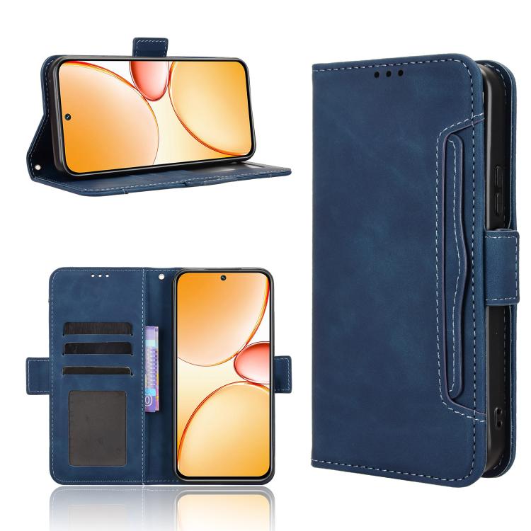Skin Feel Calf Texture Card Slots Leather Phone Case, For Realme 16T 5G, For Realme C100i 4G / C100x 4G, For Realme C100 4G, For Realme C83 5G / P4 Lite 5G, For Realme P4 Power 5G, For Realme Note 80 4G, For Realme 16 5G, For Realme 16 Pro+ 5G         ...