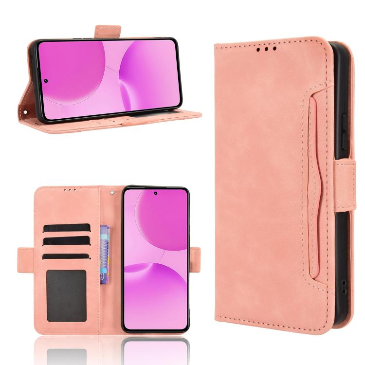 Skin Feel Calf Texture Card Slots Leather Phone Case, For Realme 16T 5G, For Realme C100i 4G / C100x 4G, For Realme C100 4G, For Realme C83 5G / P4 Lite 5G, For Realme P4 Power 5G, For Realme Note 80 4G, For Realme 16 5G, For Realme 16 Pro+ 5G         ...