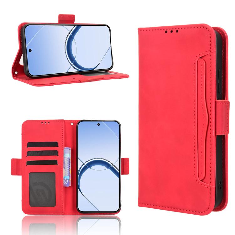 Skin Feel Calf Texture Card Slots Leather Phone Case, For Realme 16T 5G, For Realme C100i 4G / C100x 4G, For Realme C100 4G, For Realme C83 5G / P4 Lite 5G, For Realme P4 Power 5G, For Realme Note 80 4G, For Realme 16 5G, For Realme 16 Pro+ 5G         ...