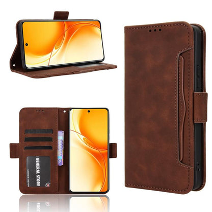 Skin Feel Calf Texture Card Slots Leather Phone Case, For Realme 16T 5G, For Realme C100i 4G / C100x 4G, For Realme C100 4G, For Realme C83 5G / P4 Lite 5G, For Realme P4 Power 5G, For Realme Note 80 4G, For Realme 16 5G, For Realme 16 Pro+ 5G         ...