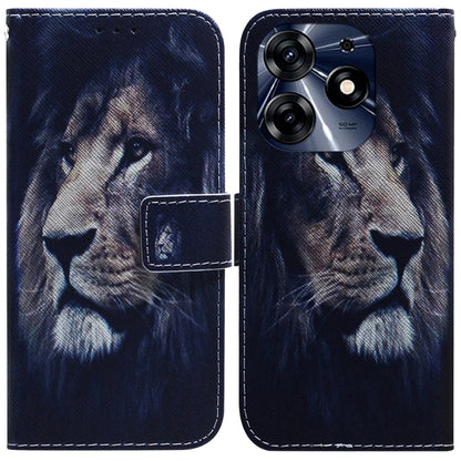Coloured Drawing Flip Leather Phone Case, For Tecno Spark 10 / Spark 10C, For Tecno Spark 10 Pro, For Tecno Pova 5