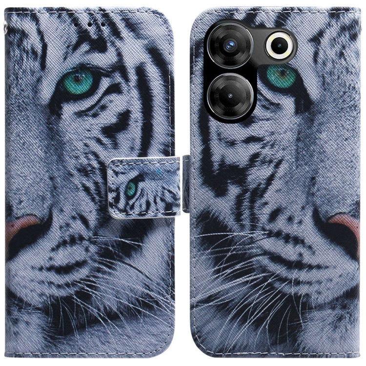 Coloured Drawing Flip Leather Phone Case, For Tecno Camon 30 4G / 30 5G CL6 CL7, For Tecno Spark 20 Pro+ 4G, For Tecno Spark 20 Pro, For Tecno Pova 5 Pro, For Tecno Pova Neo 3, For Tecno Camon 20 Premier 5G, For Tecno Camon 20 Pro 5G                   ...