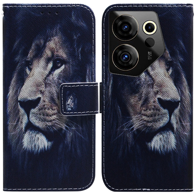 Coloured Drawing Flip Leather Phone Case, For Tecno Camon 30 4G / 30 5G CL6 CL7, For Tecno Spark 20 Pro+ 4G, For Tecno Spark 20 Pro, For Tecno Pova 5 Pro, For Tecno Pova Neo 3, For Tecno Camon 20 Premier 5G, For Tecno Camon 20 Pro 5G                   ...