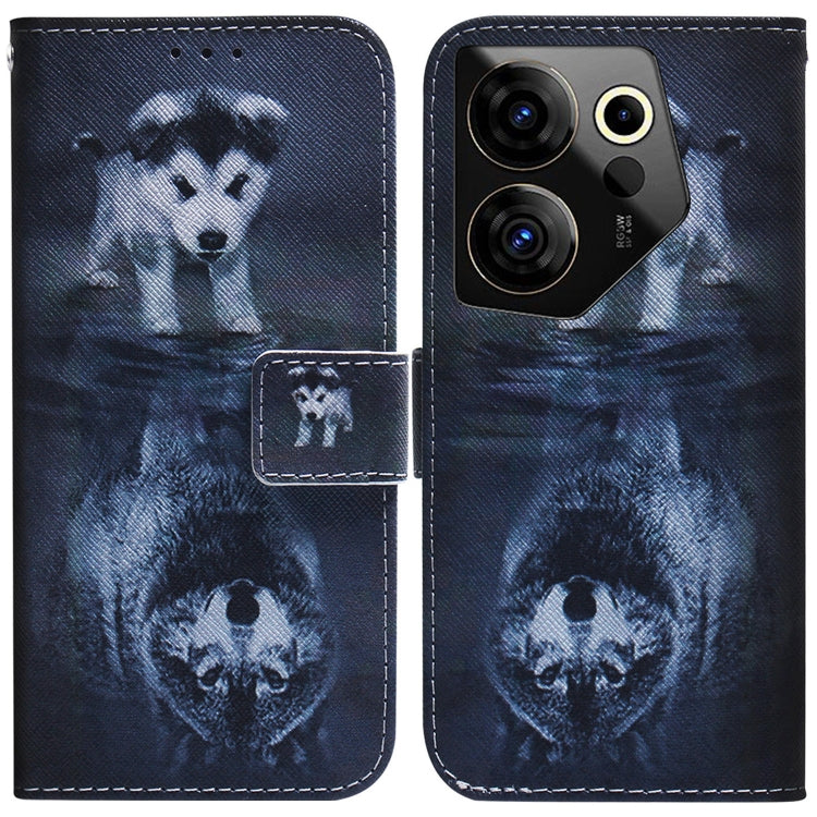 Coloured Drawing Flip Leather Phone Case, For Tecno Camon 30 4G / 30 5G CL6 CL7, For Tecno Spark 20 Pro+ 4G, For Tecno Spark 20 Pro, For Tecno Pova 5 Pro, For Tecno Pova Neo 3, For Tecno Camon 20 Premier 5G, For Tecno Camon 20 Pro 5G                   ...