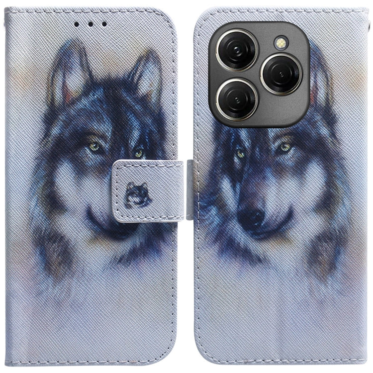Coloured Drawing Flip Leather Phone Case, For Tecno Camon 30 4G / 30 5G CL6 CL7, For Tecno Spark 20 Pro+ 4G, For Tecno Spark 20 Pro, For Tecno Pova 5 Pro, For Tecno Pova Neo 3, For Tecno Camon 20 Premier 5G, For Tecno Camon 20 Pro 5G                   ...