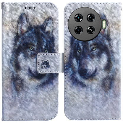 Coloured Drawing Flip Leather Phone Case, For Tecno Camon 30 4G / 30 5G CL6 CL7, For Tecno Spark 20 Pro+ 4G, For Tecno Spark 20 Pro, For Tecno Pova 5 Pro, For Tecno Pova Neo 3, For Tecno Camon 20 Premier 5G, For Tecno Camon 20 Pro 5G                   ...