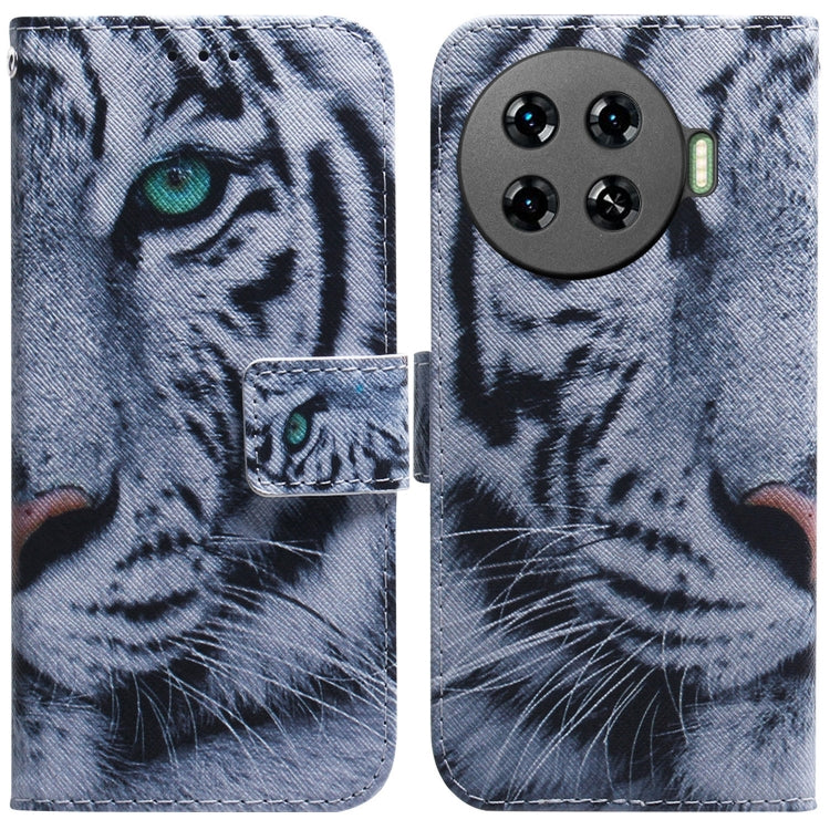 Coloured Drawing Flip Leather Phone Case, For Tecno Camon 30 4G / 30 5G CL6 CL7, For Tecno Spark 20 Pro+ 4G, For Tecno Spark 20 Pro, For Tecno Pova 5 Pro, For Tecno Pova Neo 3, For Tecno Camon 20 Premier 5G, For Tecno Camon 20 Pro 5G                   ...