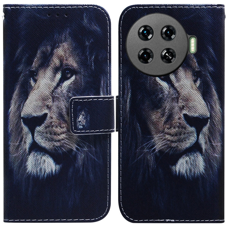 Coloured Drawing Flip Leather Phone Case, For Tecno Camon 30 4G / 30 5G CL6 CL7, For Tecno Spark 20 Pro+ 4G, For Tecno Spark 20 Pro, For Tecno Pova 5 Pro, For Tecno Pova Neo 3, For Tecno Camon 20 Premier 5G, For Tecno Camon 20 Pro 5G                   ...