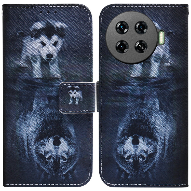 Coloured Drawing Flip Leather Phone Case, For Tecno Camon 30 4G / 30 5G CL6 CL7, For Tecno Spark 20 Pro+ 4G, For Tecno Spark 20 Pro, For Tecno Pova 5 Pro, For Tecno Pova Neo 3, For Tecno Camon 20 Premier 5G, For Tecno Camon 20 Pro 5G                   ...