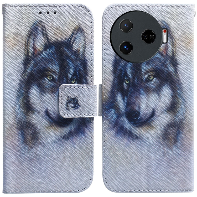 Coloured Drawing Flip Leather Phone Case, For Tecno Pop 10 / Spark Go 2 4G, For Tecno Pop 9 5G / Spark 30C 5G, For Tecno Camon 30S / Camon 30S Pro, For Tecno Spark 30C, For Tecno Spark Go 1 / Pop 9 Pro, For Tecno Camon 30 Premier 5G, For Tecno Pova 6 N...