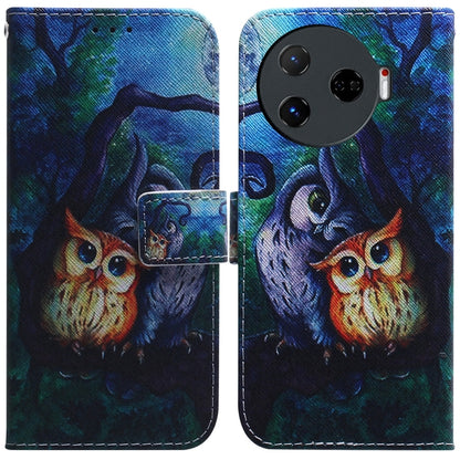 Coloured Drawing Flip Leather Phone Case, For Tecno Pop 10 / Spark Go 2 4G, For Tecno Pop 9 5G / Spark 30C 5G, For Tecno Camon 30S / Camon 30S Pro, For Tecno Spark 30C, For Tecno Spark Go 1 / Pop 9 Pro, For Tecno Camon 30 Premier 5G, For Tecno Pova 6 N...