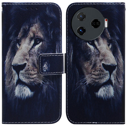 Coloured Drawing Flip Leather Phone Case, For Tecno Pop 10 / Spark Go 2 4G, For Tecno Pop 9 5G / Spark 30C 5G, For Tecno Camon 30S / Camon 30S Pro, For Tecno Spark 30C, For Tecno Spark Go 1 / Pop 9 Pro, For Tecno Camon 30 Premier 5G, For Tecno Pova 6 N...