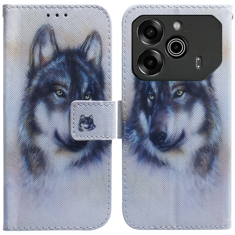 Coloured Drawing Flip Leather Phone Case, For Tecno Pop 10 / Spark Go 2 4G, For Tecno Pop 9 5G / Spark 30C 5G, For Tecno Camon 30S / Camon 30S Pro, For Tecno Spark 30C, For Tecno Spark Go 1 / Pop 9 Pro, For Tecno Camon 30 Premier 5G, For Tecno Pova 6 N...