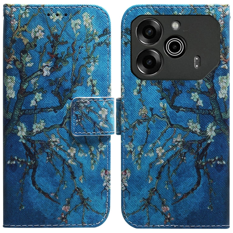 Coloured Drawing Flip Leather Phone Case, For Tecno Pop 10 / Spark Go 2 4G, For Tecno Pop 9 5G / Spark 30C 5G, For Tecno Camon 30S / Camon 30S Pro, For Tecno Spark 30C, For Tecno Spark Go 1 / Pop 9 Pro, For Tecno Camon 30 Premier 5G, For Tecno Pova 6 N...