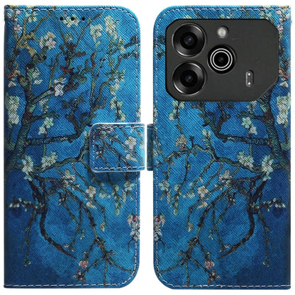 Coloured Drawing Flip Leather Phone Case, For Tecno Pop 10 / Spark Go 2 4G, For Tecno Pop 9 5G / Spark 30C 5G, For Tecno Camon 30S / Camon 30S Pro, For Tecno Spark 30C, For Tecno Spark Go 1 / Pop 9 Pro, For Tecno Camon 30 Premier 5G, For Tecno Pova 6 N...
