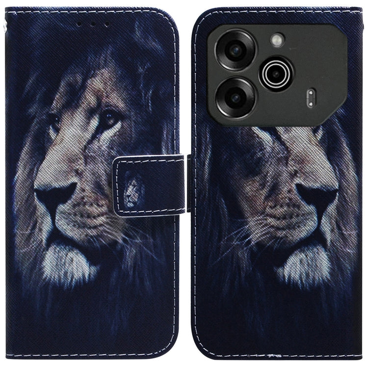Coloured Drawing Flip Leather Phone Case, For Tecno Pop 10 / Spark Go 2 4G, For Tecno Pop 9 5G / Spark 30C 5G, For Tecno Camon 30S / Camon 30S Pro, For Tecno Spark 30C, For Tecno Spark Go 1 / Pop 9 Pro, For Tecno Camon 30 Premier 5G, For Tecno Pova 6 N...