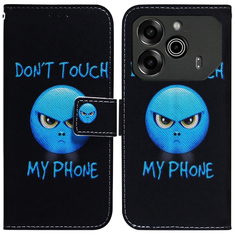 Coloured Drawing Flip Leather Phone Case, For Tecno Pop 10 / Spark Go 2 4G, For Tecno Pop 9 5G / Spark 30C 5G, For Tecno Camon 30S / Camon 30S Pro, For Tecno Spark 30C, For Tecno Spark Go 1 / Pop 9 Pro, For Tecno Camon 30 Premier 5G, For Tecno Pova 6 N...