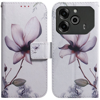 Coloured Drawing Flip Leather Phone Case, For Tecno Pop 10 / Spark Go 2 4G, For Tecno Pop 9 5G / Spark 30C 5G, For Tecno Camon 30S / Camon 30S Pro, For Tecno Spark 30C, For Tecno Spark Go 1 / Pop 9 Pro, For Tecno Camon 30 Premier 5G, For Tecno Pova 6 N...