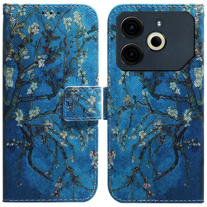 Coloured Drawing Flip Leather Phone Case, For Tecno Pop 10 / Spark Go 2 4G, For Tecno Pop 9 5G / Spark 30C 5G, For Tecno Camon 30S / Camon 30S Pro, For Tecno Spark 30C, For Tecno Spark Go 1 / Pop 9 Pro, For Tecno Camon 30 Premier 5G, For Tecno Pova 6 N...
