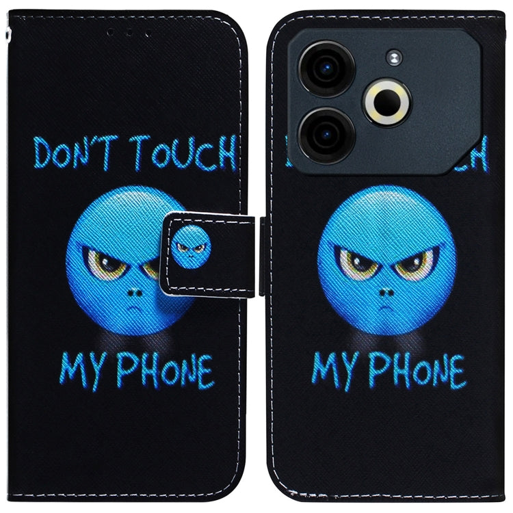Coloured Drawing Flip Leather Phone Case, For Tecno Pop 10 / Spark Go 2 4G, For Tecno Pop 9 5G / Spark 30C 5G, For Tecno Camon 30S / Camon 30S Pro, For Tecno Spark 30C, For Tecno Spark Go 1 / Pop 9 Pro, For Tecno Camon 30 Premier 5G, For Tecno Pova 6 N...