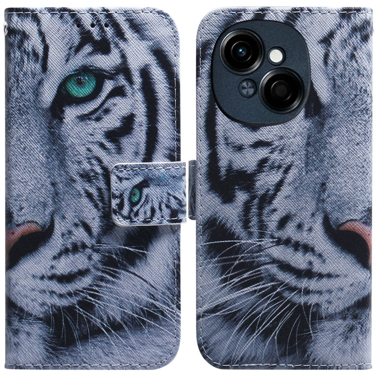 Coloured Drawing Flip Leather Phone Case, For Tecno Pop 10 / Spark Go 2 4G, For Tecno Pop 9 5G / Spark 30C 5G, For Tecno Camon 30S / Camon 30S Pro, For Tecno Spark 30C, For Tecno Spark Go 1 / Pop 9 Pro, For Tecno Camon 30 Premier 5G, For Tecno Pova 6 N...