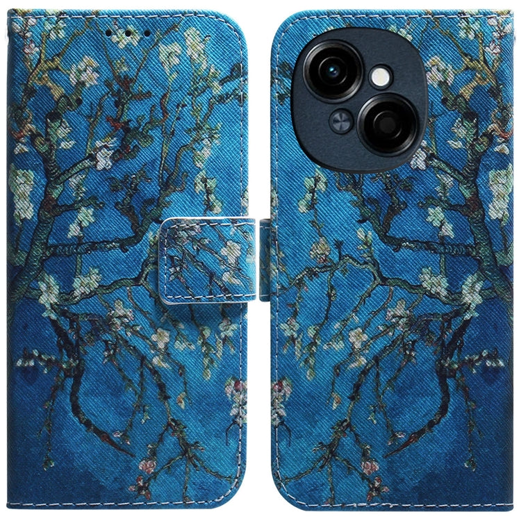 Coloured Drawing Flip Leather Phone Case, For Tecno Pop 10 / Spark Go 2 4G, For Tecno Pop 9 5G / Spark 30C 5G, For Tecno Camon 30S / Camon 30S Pro, For Tecno Spark 30C, For Tecno Spark Go 1 / Pop 9 Pro, For Tecno Camon 30 Premier 5G, For Tecno Pova 6 N...