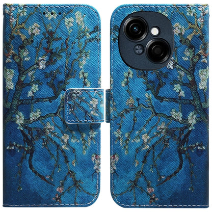 Coloured Drawing Flip Leather Phone Case, For Tecno Pop 10 / Spark Go 2 4G, For Tecno Pop 9 5G / Spark 30C 5G, For Tecno Camon 30S / Camon 30S Pro, For Tecno Spark 30C, For Tecno Spark Go 1 / Pop 9 Pro, For Tecno Camon 30 Premier 5G, For Tecno Pova 6 N...