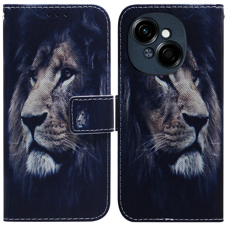 Coloured Drawing Flip Leather Phone Case, For Tecno Pop 10 / Spark Go 2 4G, For Tecno Pop 9 5G / Spark 30C 5G, For Tecno Camon 30S / Camon 30S Pro, For Tecno Spark 30C, For Tecno Spark Go 1 / Pop 9 Pro, For Tecno Camon 30 Premier 5G, For Tecno Pova 6 N...