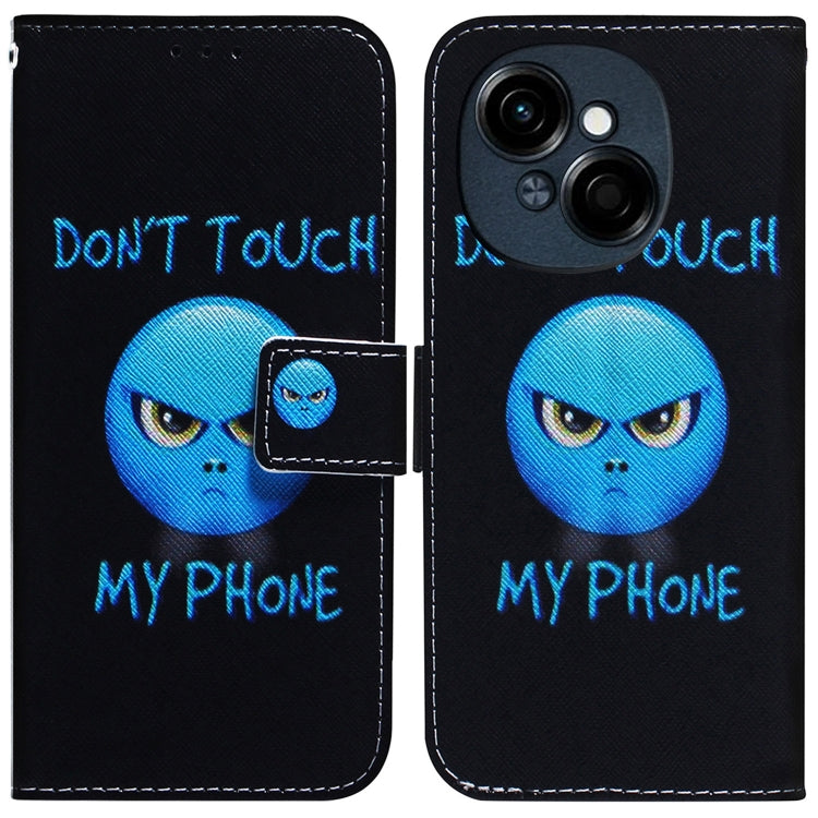 Coloured Drawing Flip Leather Phone Case, For Tecno Pop 10 / Spark Go 2 4G, For Tecno Pop 9 5G / Spark 30C 5G, For Tecno Camon 30S / Camon 30S Pro, For Tecno Spark 30C, For Tecno Spark Go 1 / Pop 9 Pro, For Tecno Camon 30 Premier 5G, For Tecno Pova 6 N...