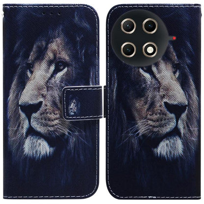 Coloured Drawing Flip Leather Phone Case, For Tecno Pop 10 / Spark Go 2 4G, For Tecno Pop 9 5G / Spark 30C 5G, For Tecno Camon 30S / Camon 30S Pro, For Tecno Spark 30C, For Tecno Spark Go 1 / Pop 9 Pro, For Tecno Camon 30 Premier 5G, For Tecno Pova 6 N...