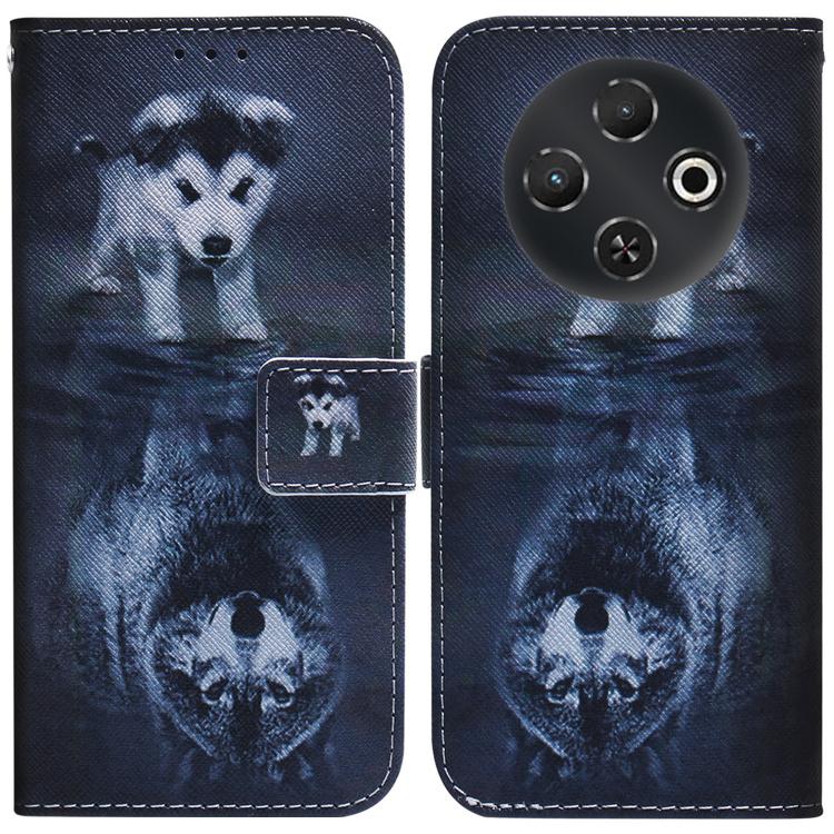 Coloured Drawing Flip Leather Phone Case, For Tecno Pop 10 / Spark Go 2 4G, For Tecno Pop 9 5G / Spark 30C 5G, For Tecno Camon 30S / Camon 30S Pro, For Tecno Spark 30C, For Tecno Spark Go 1 / Pop 9 Pro, For Tecno Camon 30 Premier 5G, For Tecno Pova 6 N...