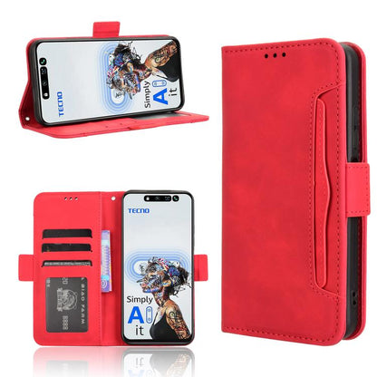 Skin Feel Calf Texture Card Slots Leather Phone Case, For Tecno Camon 40 4G, For Tecno Camon 30S 4G / 30S Pro 4G, For Tecno Pova 6 Neo 5G / Spark 30 5G, For Tecno Spark 30 Pro 4G, For Tecno Spark 30 4G, For Tecno Spark Go 1 / Pop 9 / Spark Go 2025     ...