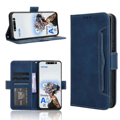 Skin Feel Calf Texture Card Slots Leather Phone Case, For Tecno Camon 40 4G, For Tecno Camon 30S 4G / 30S Pro 4G, For Tecno Pova 6 Neo 5G / Spark 30 5G, For Tecno Spark 30 Pro 4G, For Tecno Spark 30 4G, For Tecno Spark Go 1 / Pop 9 / Spark Go 2025     ...