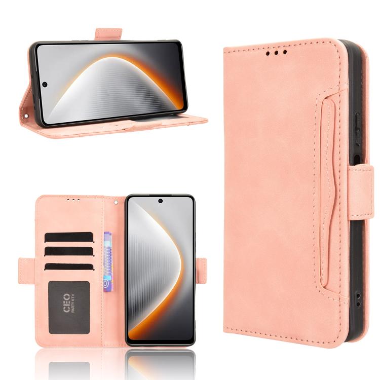 Skin Feel Calf Texture Card Slots Leather Phone Case, For Tecno Spark 50 5G, For Tecno Pova Curve 2 5G, For Tecno Spark 50 4G, For Tecno Camon 50 Pro 4G, For Tecno Camon 50 4G, For Tenco Spark Go 3, For Tecno Spark Slim, For Tecno Spark 40C            ...