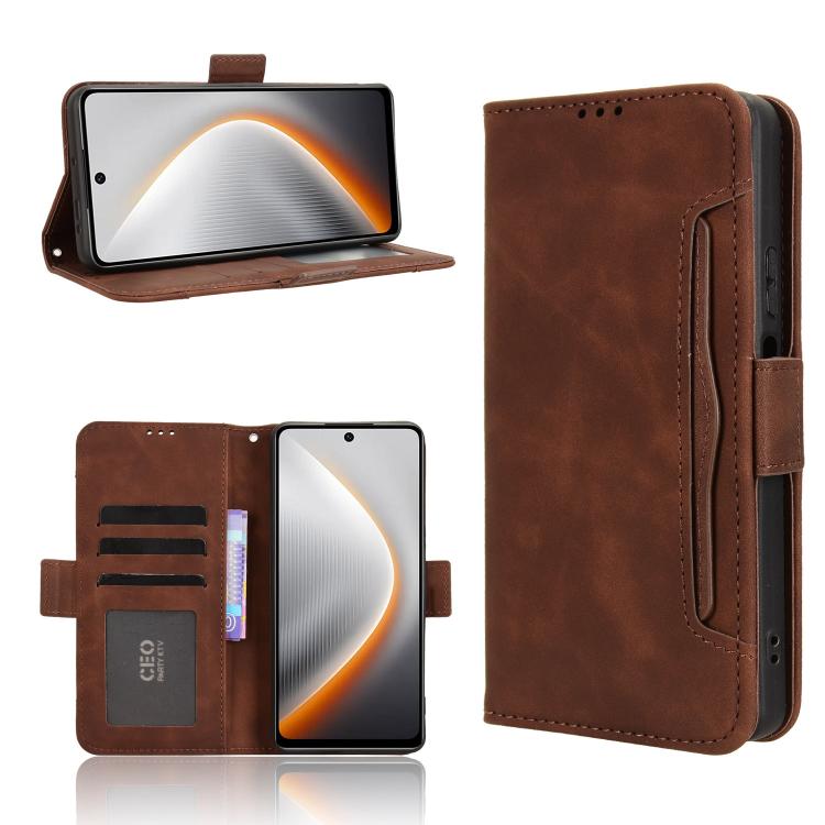 Skin Feel Calf Texture Card Slots Leather Phone Case, For Tecno Spark 50 5G, For Tecno Pova Curve 2 5G, For Tecno Spark 50 4G, For Tecno Camon 50 Pro 4G, For Tecno Camon 50 4G, For Tenco Spark Go 3, For Tecno Spark Slim, For Tecno Spark 40C            ...
