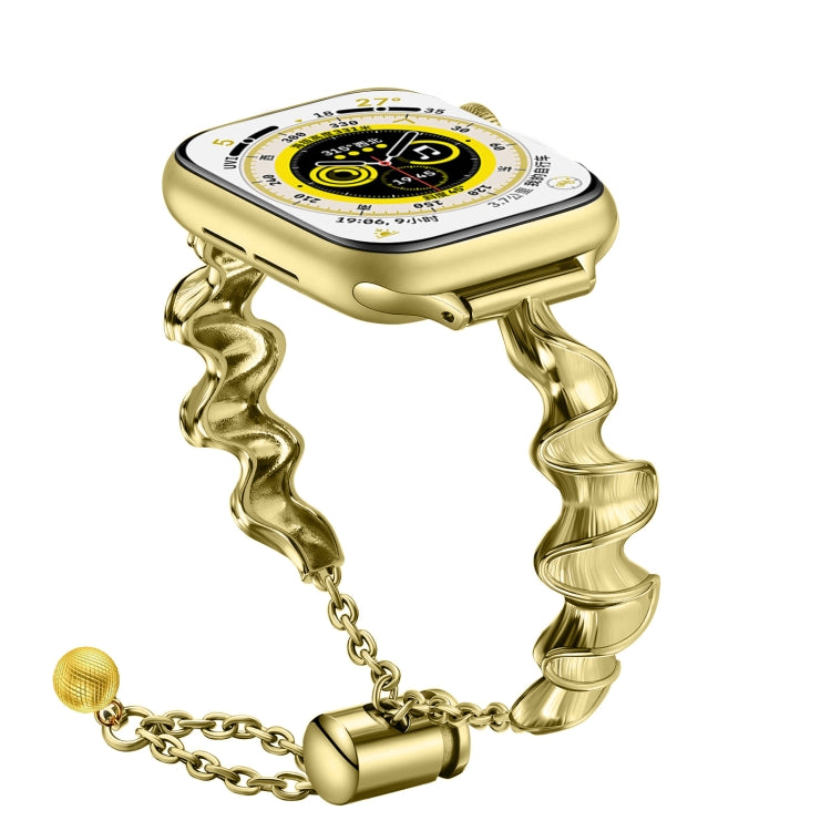 Ribbon Wave Metal Watch Band, For Apple Watch 2 42mm, For Apple Watch 2 38mm, For Apple Watch 42mm, For Apple Watch 38mm