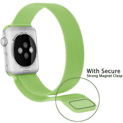 For Apple Watch Series Milanese Loop Magnetic Stainless Steel Watchband, 5 & 4 40mm / 3 & 2 & 1 38mm, 5 & 4 44mm / 3 & 2 & 1 42mm