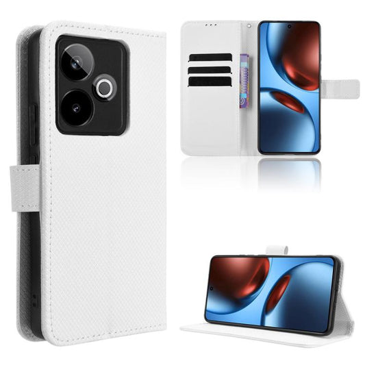 Diamond Texture Leather Phone Case, For Realme GT 7 5G, For Realme 14x 5G Malaysia / V70, For Realme 14 5G, For Realme P3 Ultra 5G, For Realme P3 5G / Neo7x 5G, For Realme 14 Pro Lite 5G, For Realme P3 Pro 5G, For Realme 14 Pro+ 5G, For Realme 14 Pro 5...