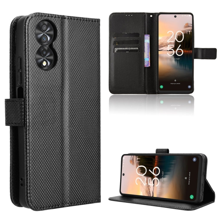 Coque de téléphone en cuir texturé diamant, Pour TCL 40 NxtPaper 4G, Pour TCL 40 XE 5G, Pour TCL 40 XL, Pour TCL ION X