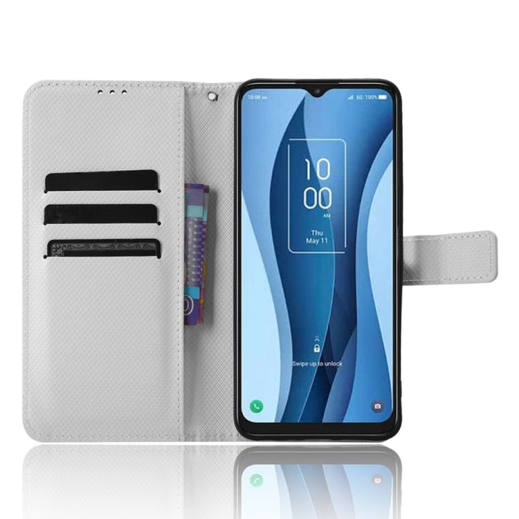 Coque de téléphone en cuir texturé diamant, Pour TCL 40 NxtPaper 4G, Pour TCL 40 XE 5G, Pour TCL 40 XL, Pour TCL ION X
